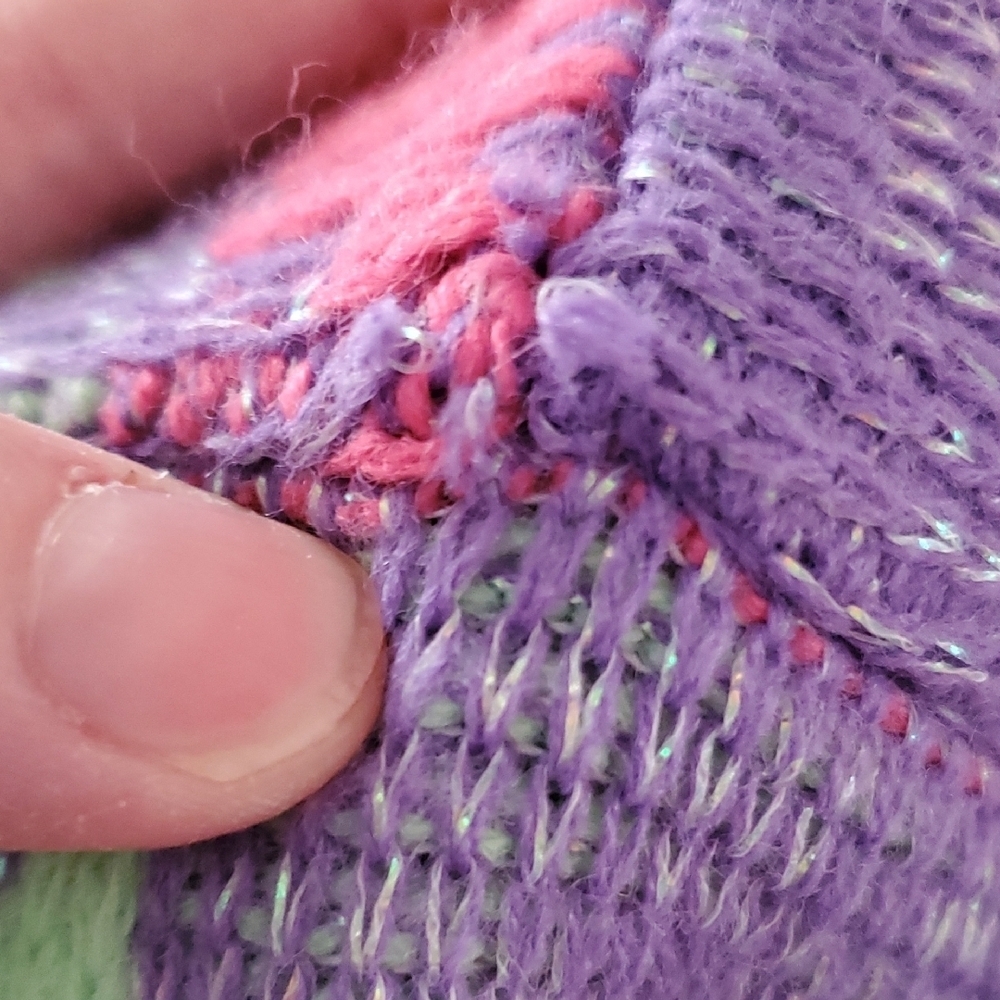 New Kids On The Block Knit Sweater VINTAGE NO SIZE (FLAWS) *Youth Or JRS sizing? - Picture 14 of 16